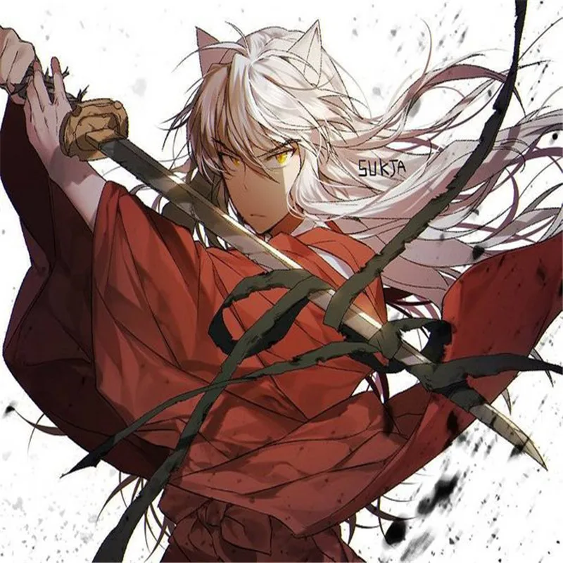 

100 см косплей аниме Inuyasha Sesshoumaru превосходный деревянный Катана Меч реквизит ролевая игра Sesshoumaru деревянное оружие Модель