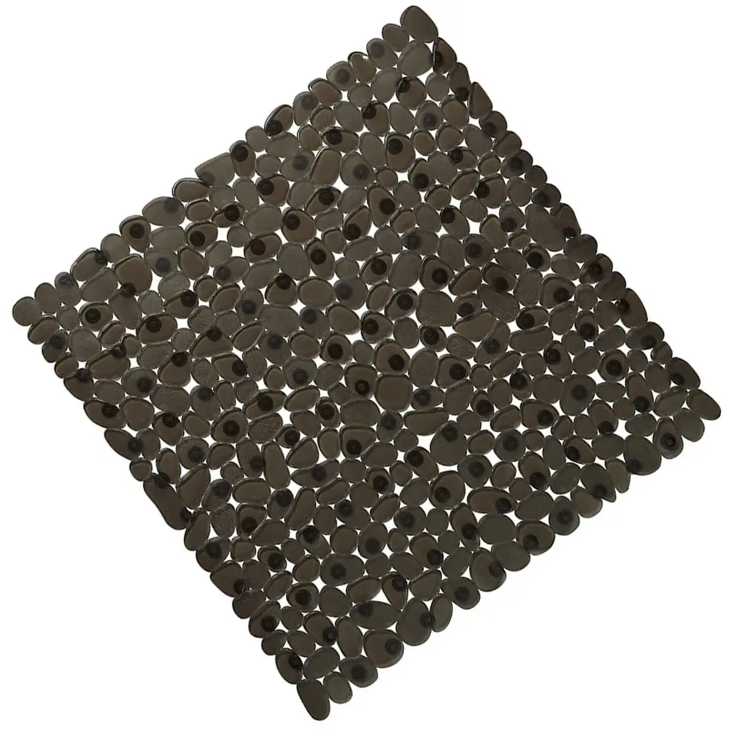 

Bath Mat 54x54cm Shower Non-Slip Floor Mat Pebble Design PVC Bathroom Safety Anti-Slip Massage Pad Square New Upgrade 2021