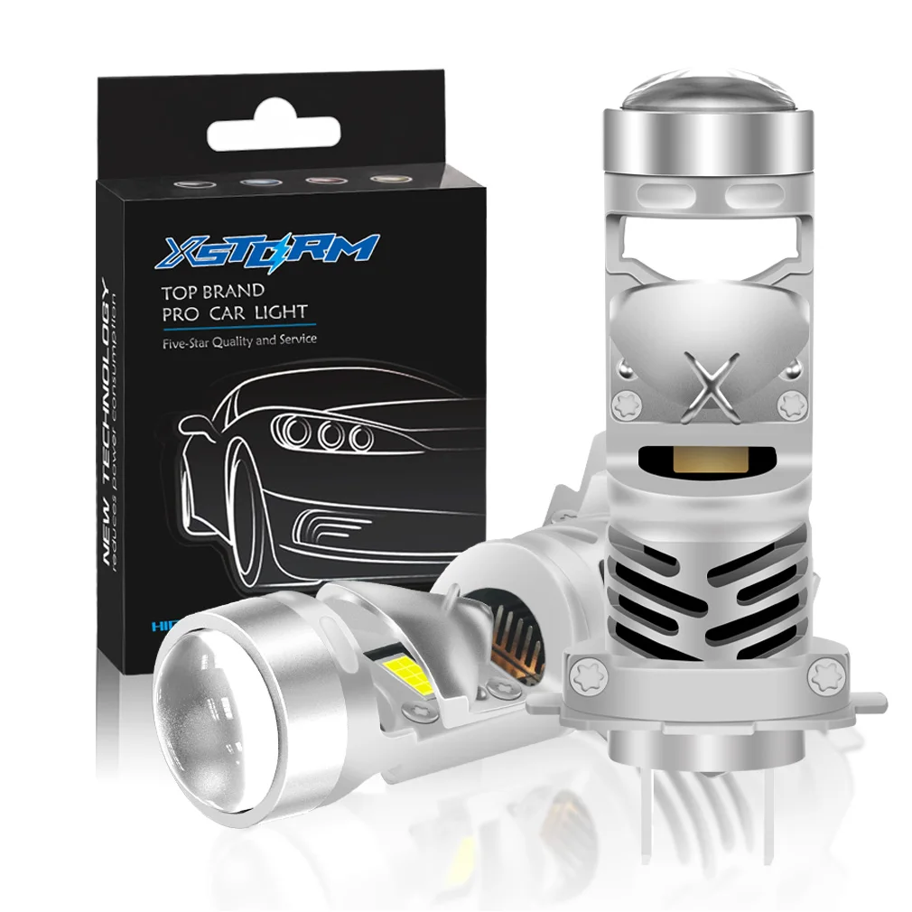

XSTORM H7 Светодиодный объектив проектора 100 Вт 30000LM двойной объектив H7 Фара Canbus Автомобильный H4 Светодиодные лампы Турболампа Мотоциклетные фонари ﻿