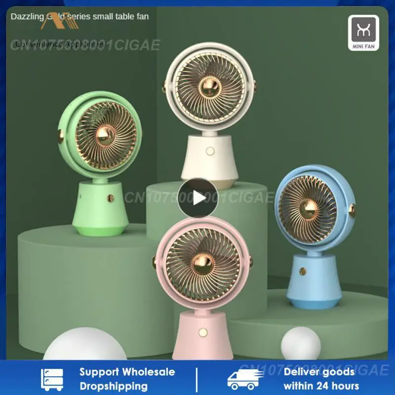 

1~10PCS Rechargeable Office Desktop Fan Usb Charging Small Fan 3 Speed Portable Mini Fan Summer Handheld Fan Rotatable Outdoor