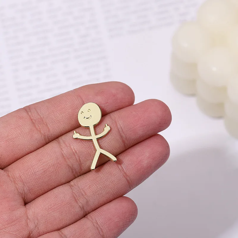 

Эмалированная булавка для маленьких людей, значки на лацкан, ювелирные изделия, подарок, забавная Милая модная детская, мужская и женская бижутерия