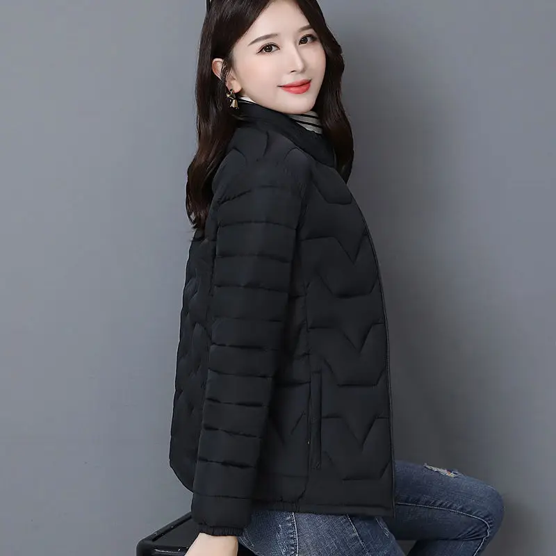 2023 New Women Down Cotton Jacket for Women In 2023 New Westernized Autumn and Winter Jacket for Mothers Cotton Jacket for