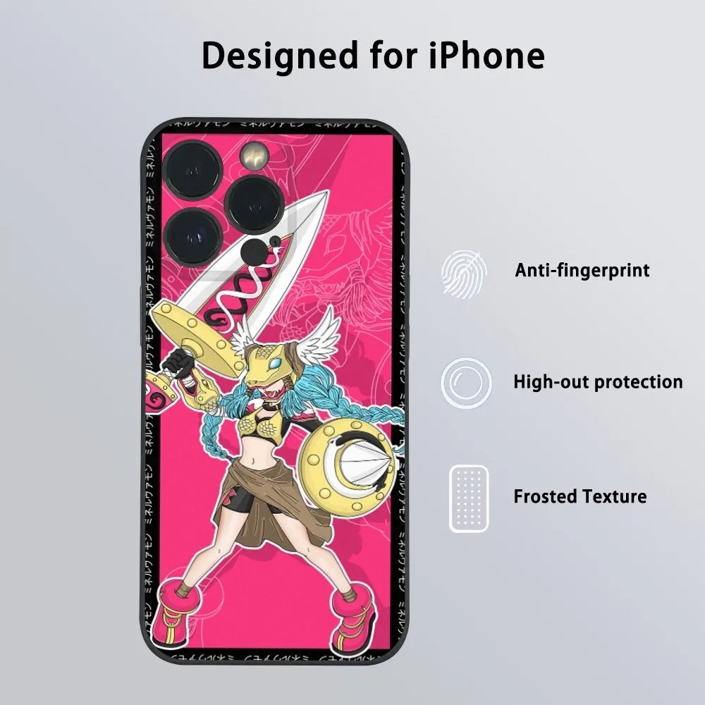 A-Adventure Anime D-Digimon Phone Case For IPhone 16 15 14 13 12 11 Pro Max Plus Mini Frosted Soft Shell Funda