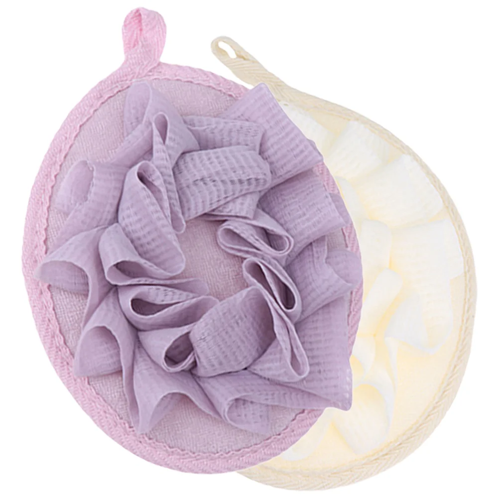 

4 Pcs Bath Shower Sponge Exfoliating Scrubber Body Towels Soft Scrubbing Cloth Back Wipe