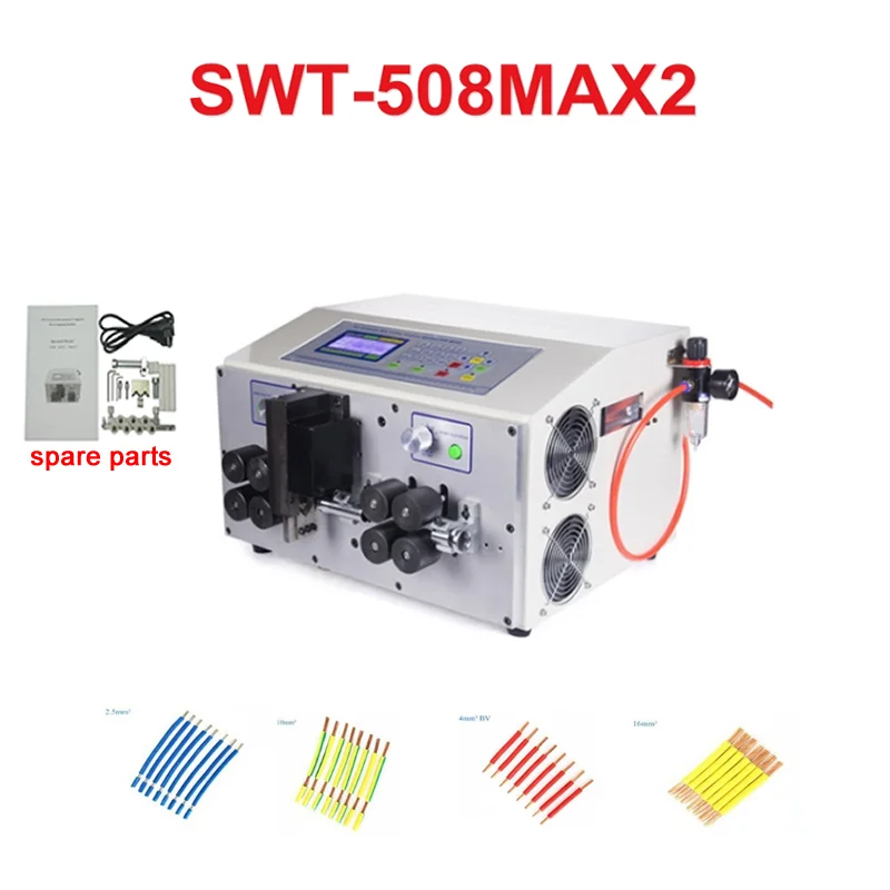 

SWT508MAX2 8 Wheels Peeling Stripping Cutting Machine Computer Automatic Wire Strip Stripping Machine 1-70mm2 Power 1000W
