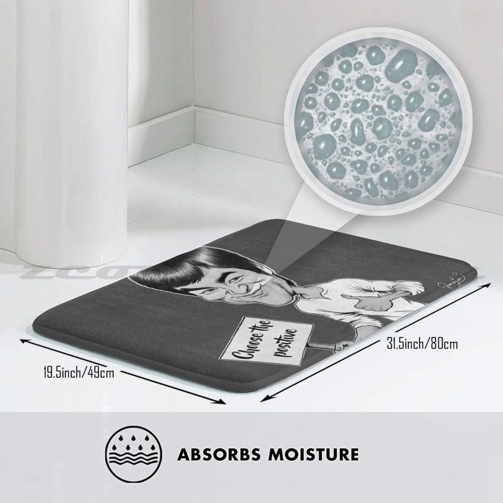 Карикатура Брюса Ли! Коврик нескользящий впитывающий воду дверной коврик Брюс Ли