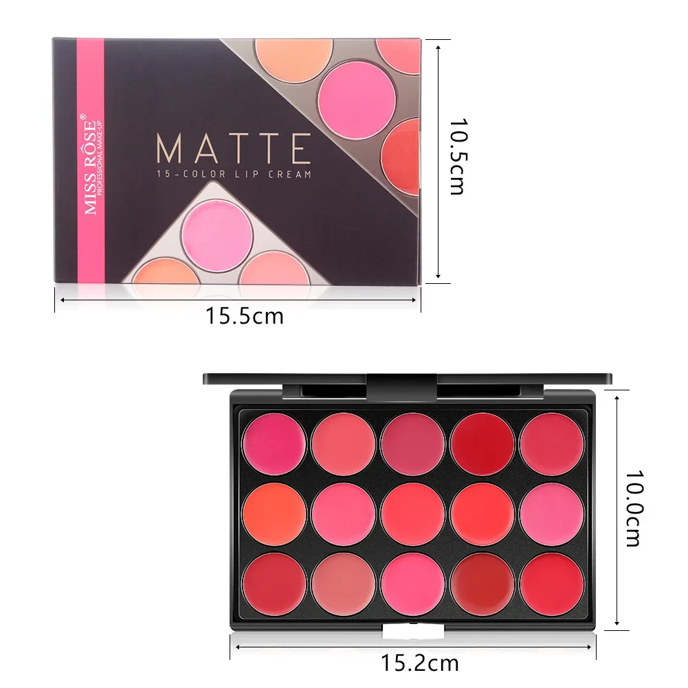 Лидер продаж MISS ROSE Velvet Matte 15 цветов увлажняющая питательная помада блеск для губ
