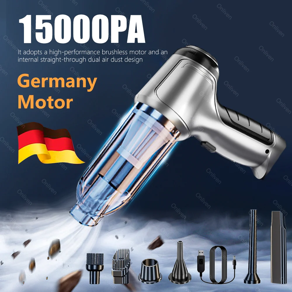 

Mini Car Vacuum Cleaner Powerful Cleaning Machine Car Accessories Home Auto Robot Wireless Cleaner Home Appliance Strong Suction