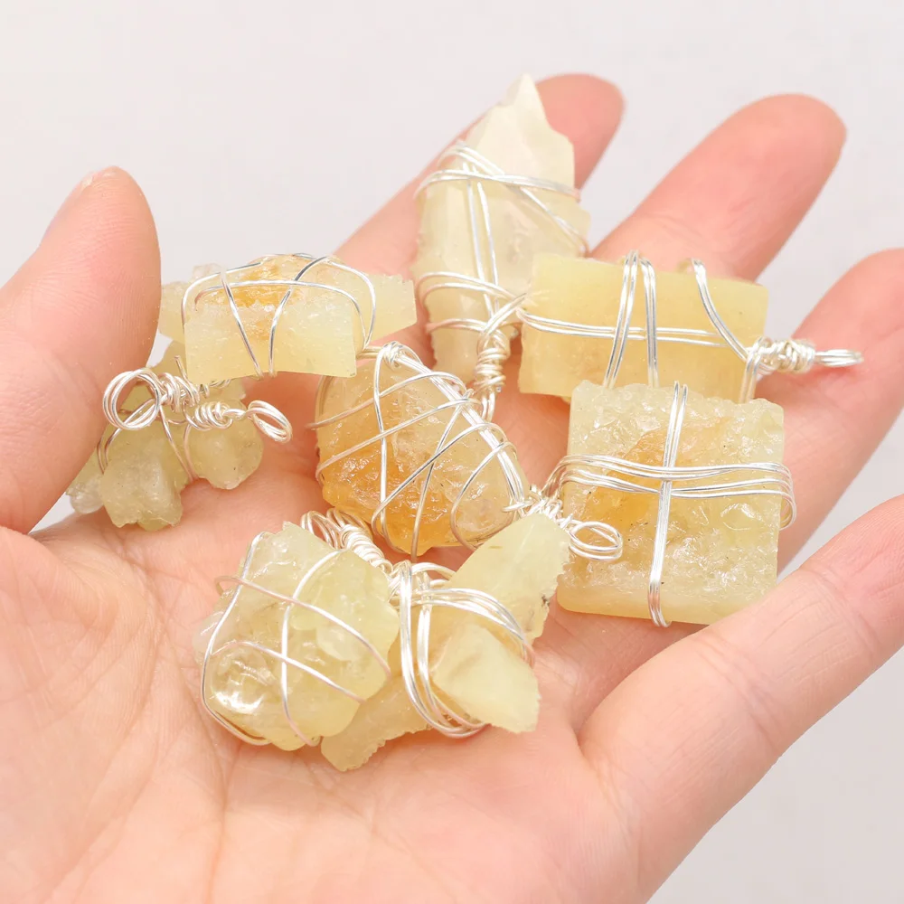 Оптовая продажа подвеска из натурального полудрагоценного камня с раной топазом