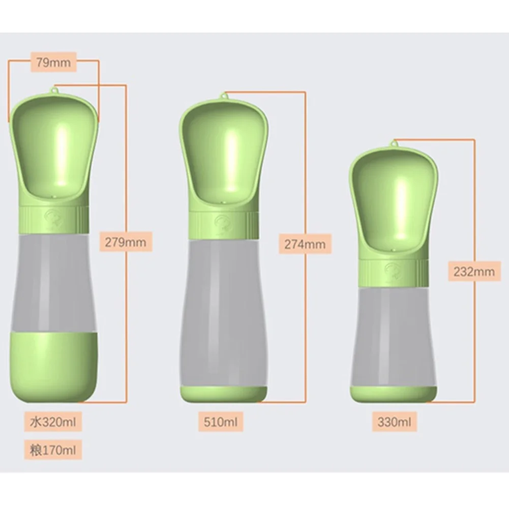 Портативная бутылка для воды собак питатель маленьких больших чаша прогулок на