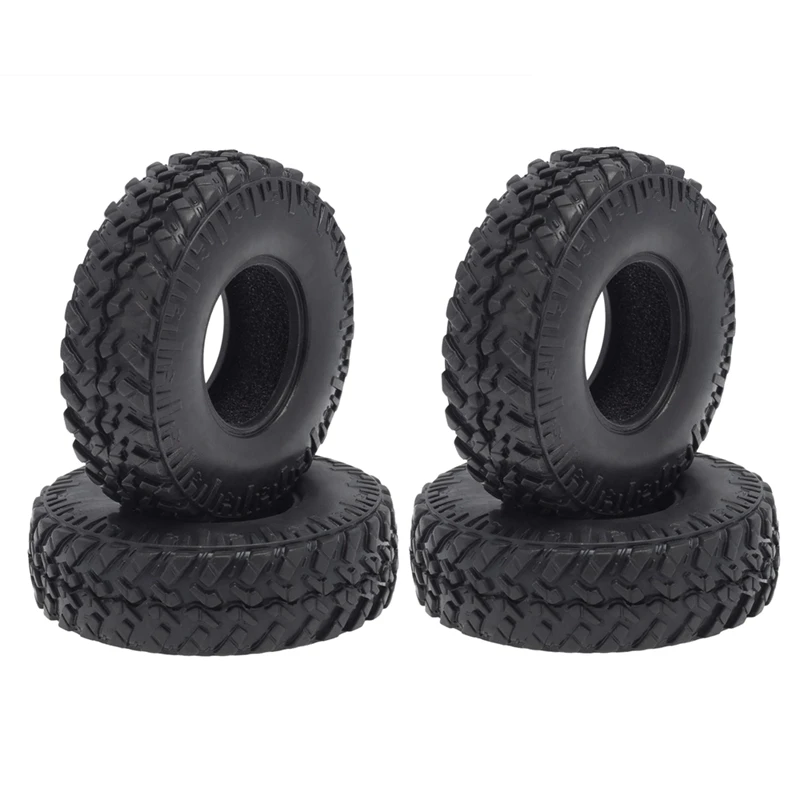 

4PCS 53Mm 1.0 Soft Rubber Wheel Tires Tyre For 1/24 RC Crawler Car Axial SCX24 90081 AXI00002 Upgrade Parts