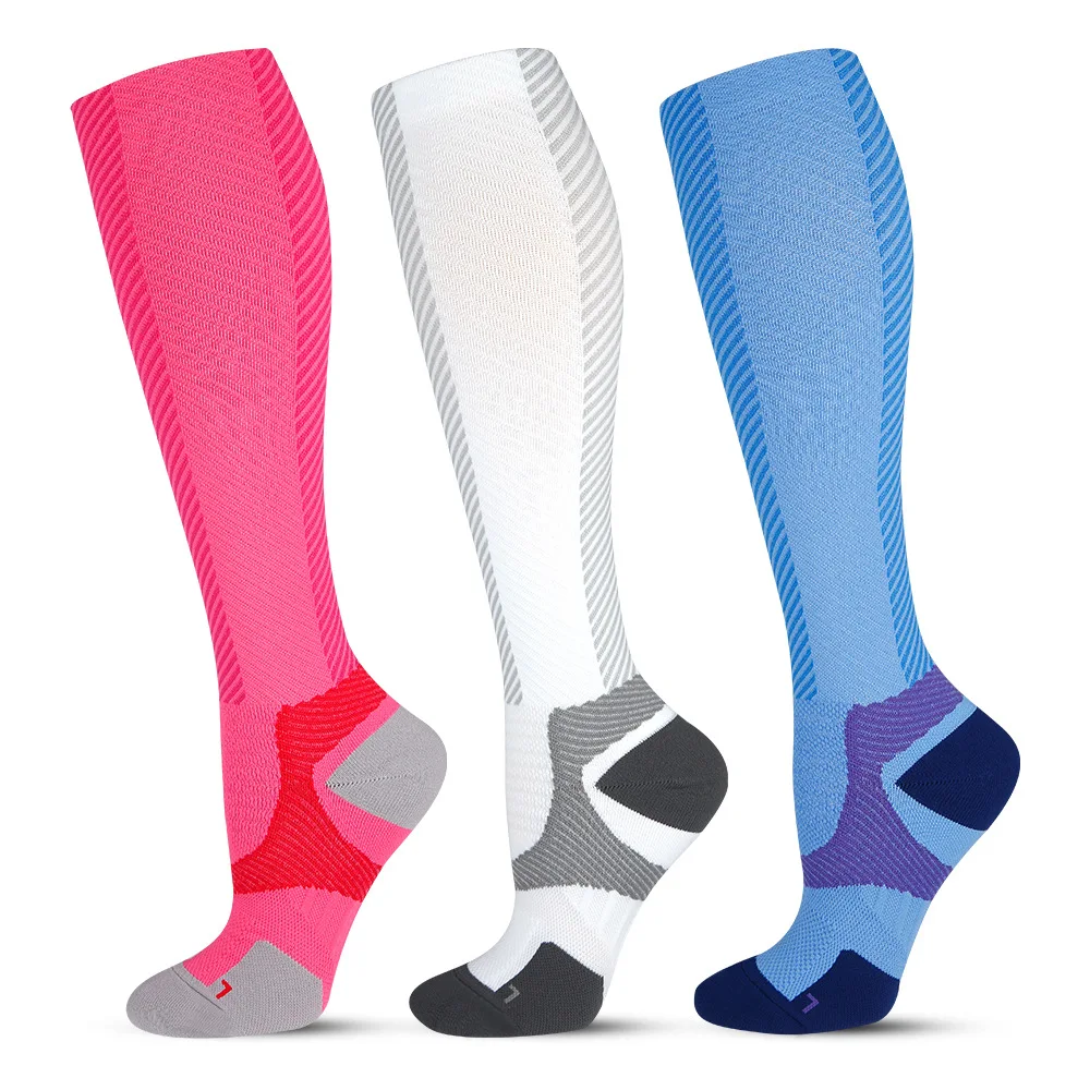 Professional Sports Compression Socks 4 PAIRS Outdoor Cycling Mountaineering Marathon Running Sock Nurse Socks Compression Socks
