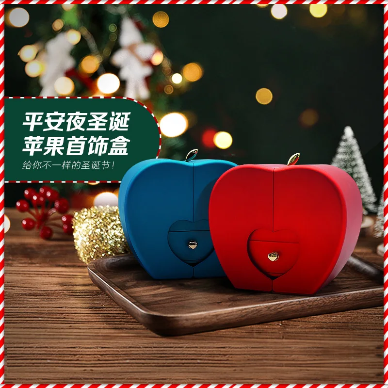 Explosive Christmas Gift Apple Box Jewelry Rose Flower Box Girlfriend Birthday Party Valentine's Day New Year Gift