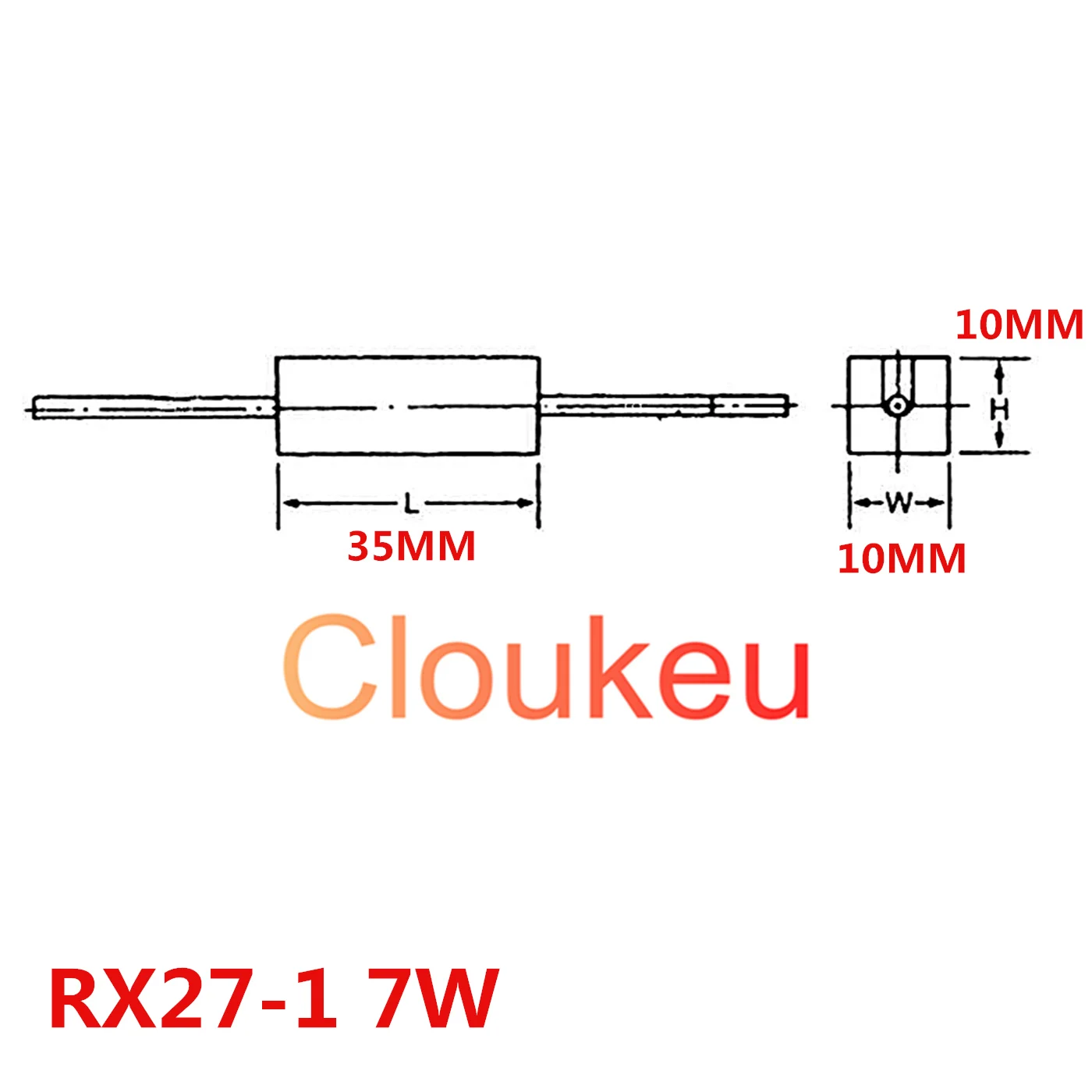 Цементный резистор горизонтального типа SQP RX27-1 7W 5% 500R 1 5 K 3 9 4 7 6 2 8 15K 20K 30K 33K 39K 47K 56K 68K