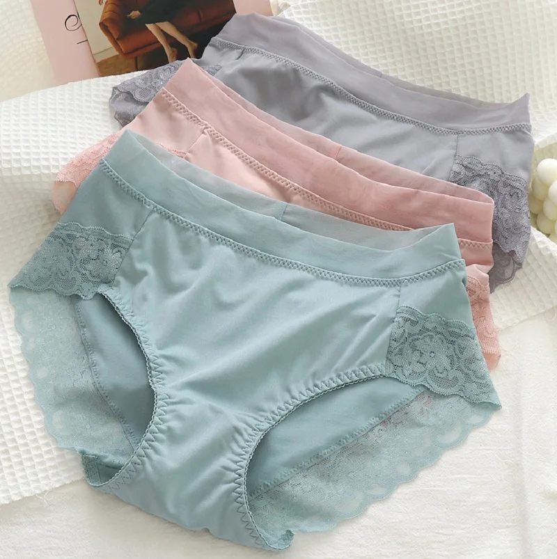 Женское Бесшовное нижнее белье Ick Silk удобное большого размера с завышенной