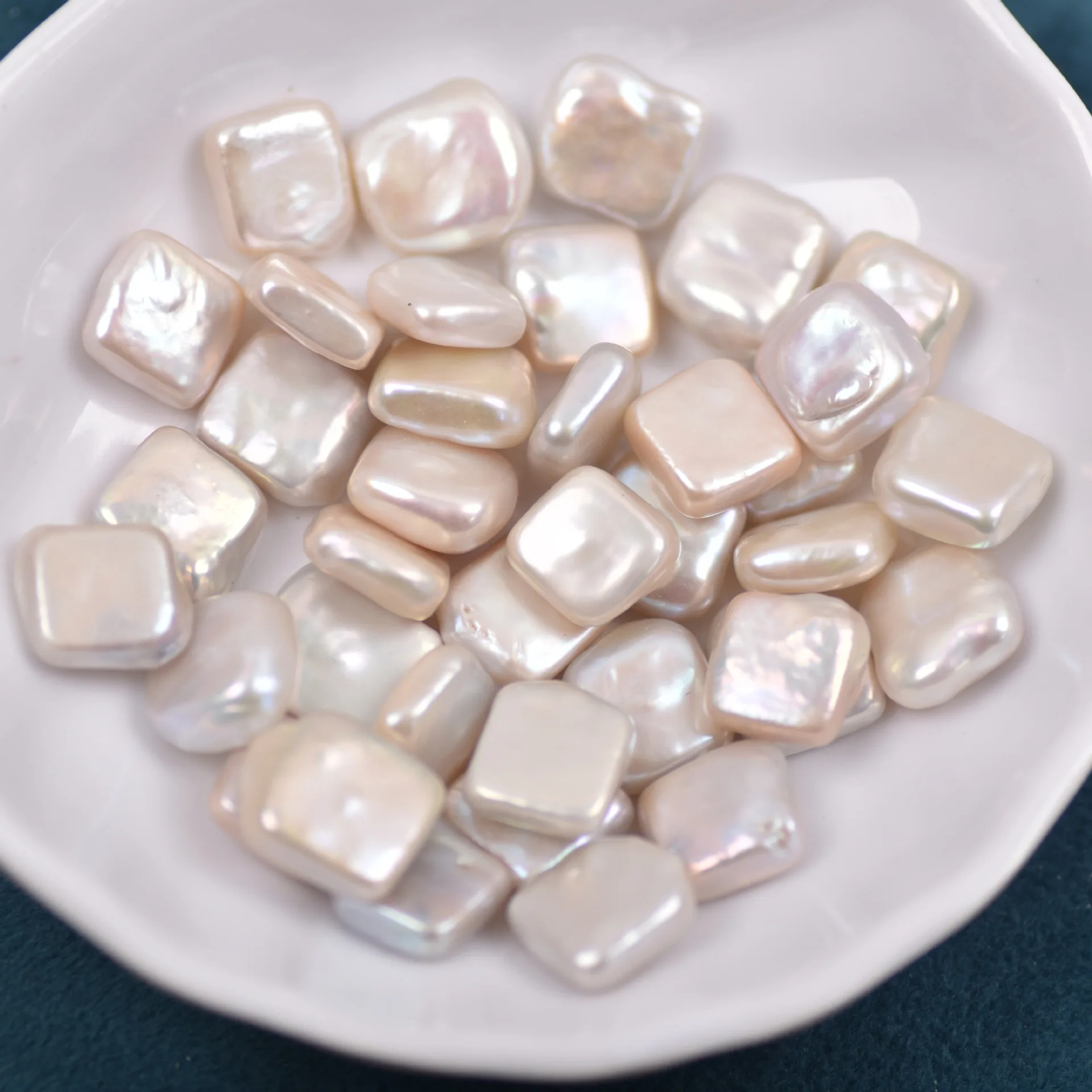 

10mm/12mm,2pcs,Bright Baroque square freshwater pearl,square scattered pearl DIY handmade jewelry beads for jewelry making