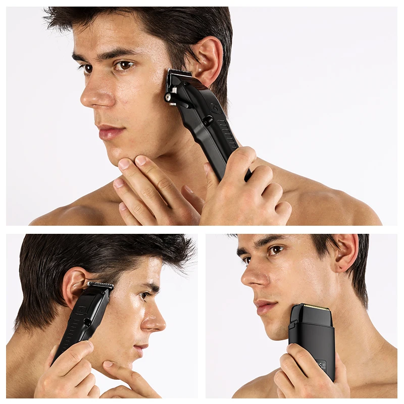 3 в 1 Мужская машинка для стрижки волос с триммером