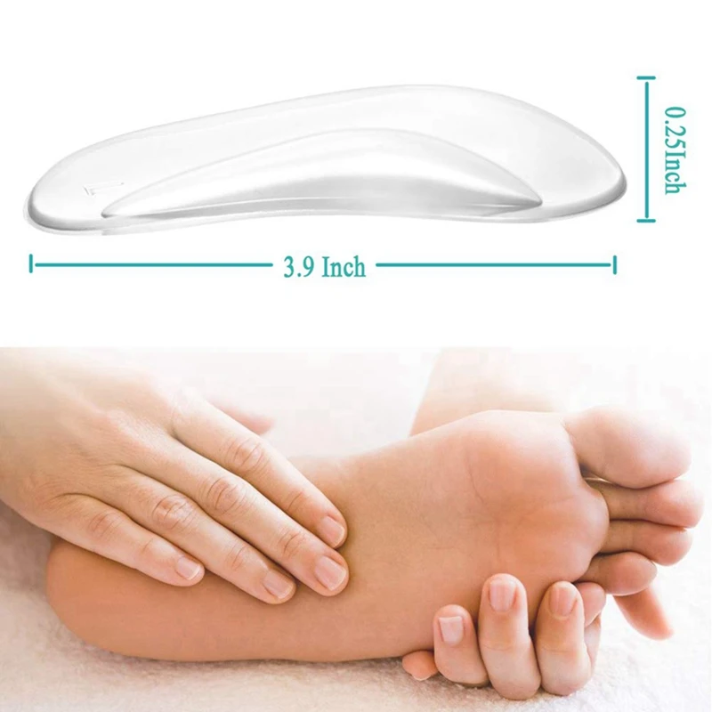 (24 шт.) Поддержка свода стопы мягкие гелевые стельки для подошвенного фасциита и