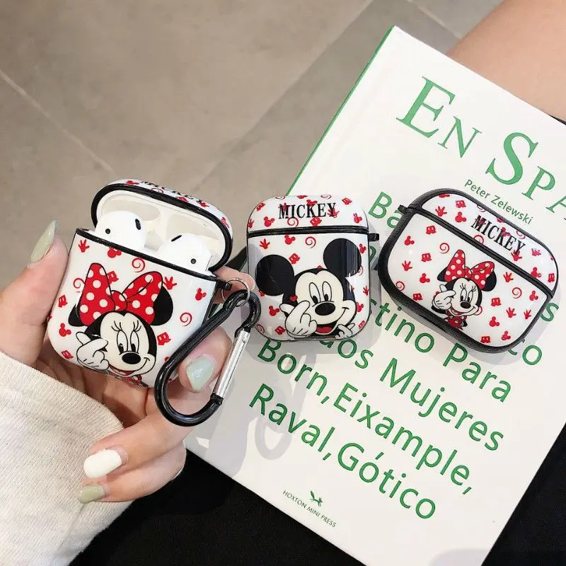 

Cute Disney Mickey Minnie mouse Case for Apple AirPods Air Pods Pro 1 2 3 Soft silicone Cover Protective Headphone Box Bag