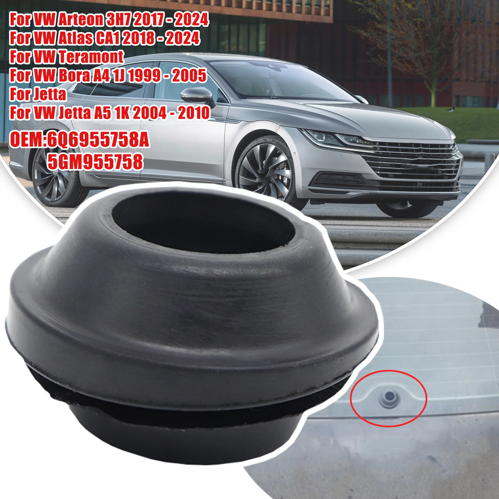 Уплотнитель для заднего стеклоочистителя VW Arteon 3H7 2017 - 2024 Atlas CA1 Teramont Bora A4 1J Jetta A5 1K