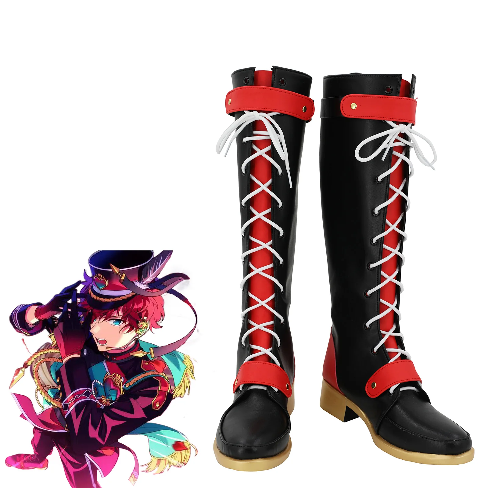 

High Quality Cosplay Shoes Alkaloid Mv Vermilion Kids Adult Women Man Halloween Christmas Carnival Party for Costume Shoe