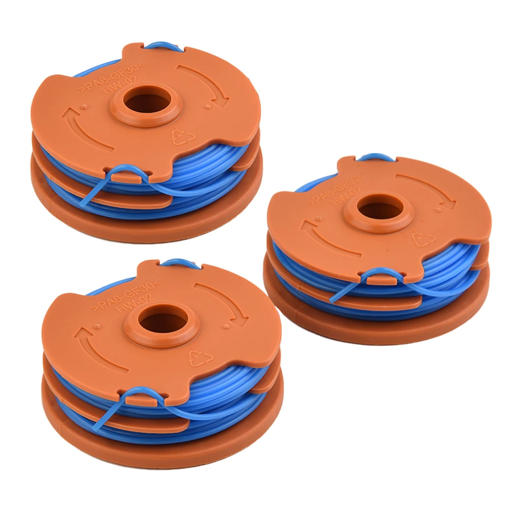 

3Pcs Spool & Line For Qualcast GGT4401 GGT4502 & GGT600A1 GT25 350 GT30 & GGT450A1 450 Watt String Trimmer Parts
