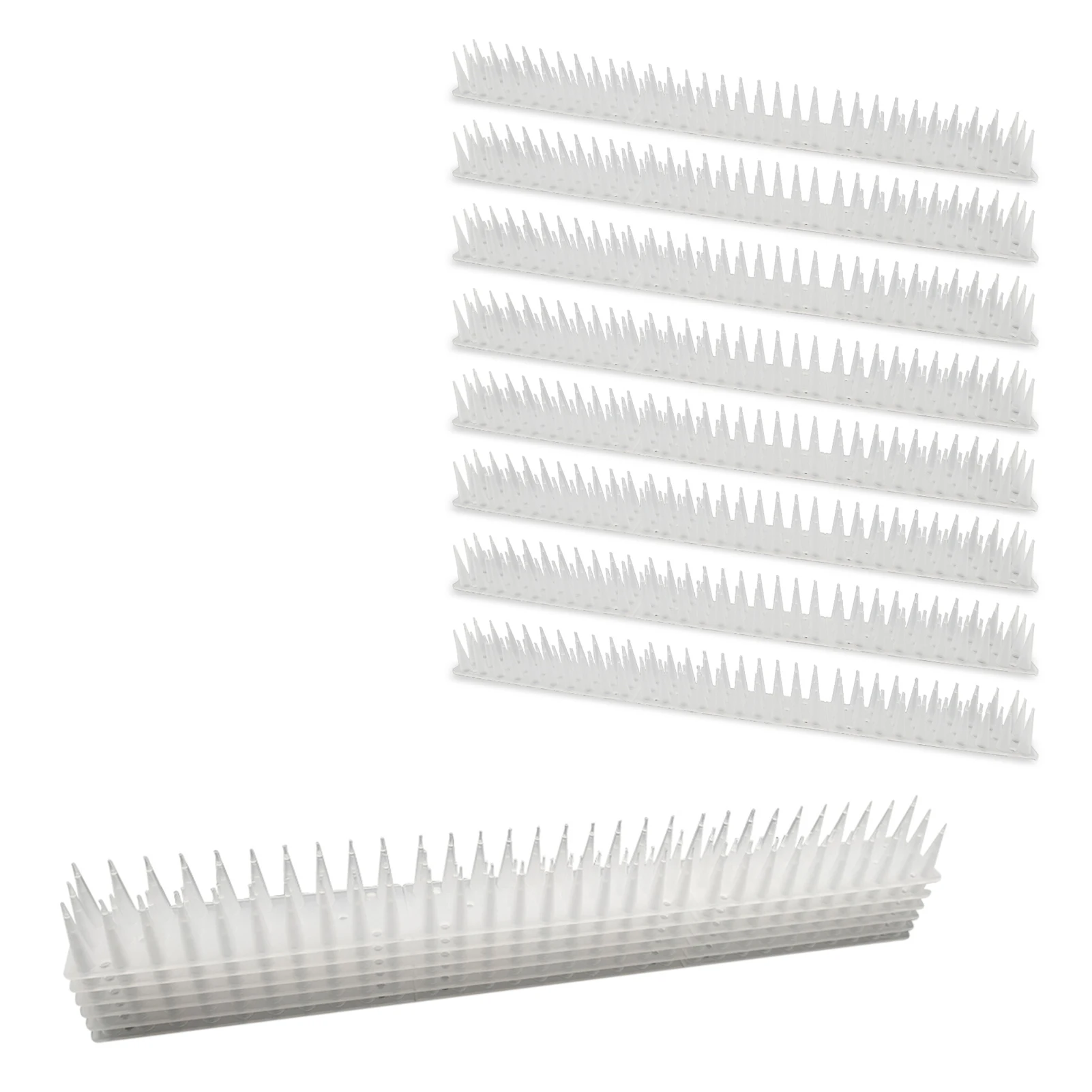 

12pc Plastic Bird SpikeWall Fence SpikesYard BirdSpikes for Anti Climbing Security on Wall Window Railing Garden Appliances