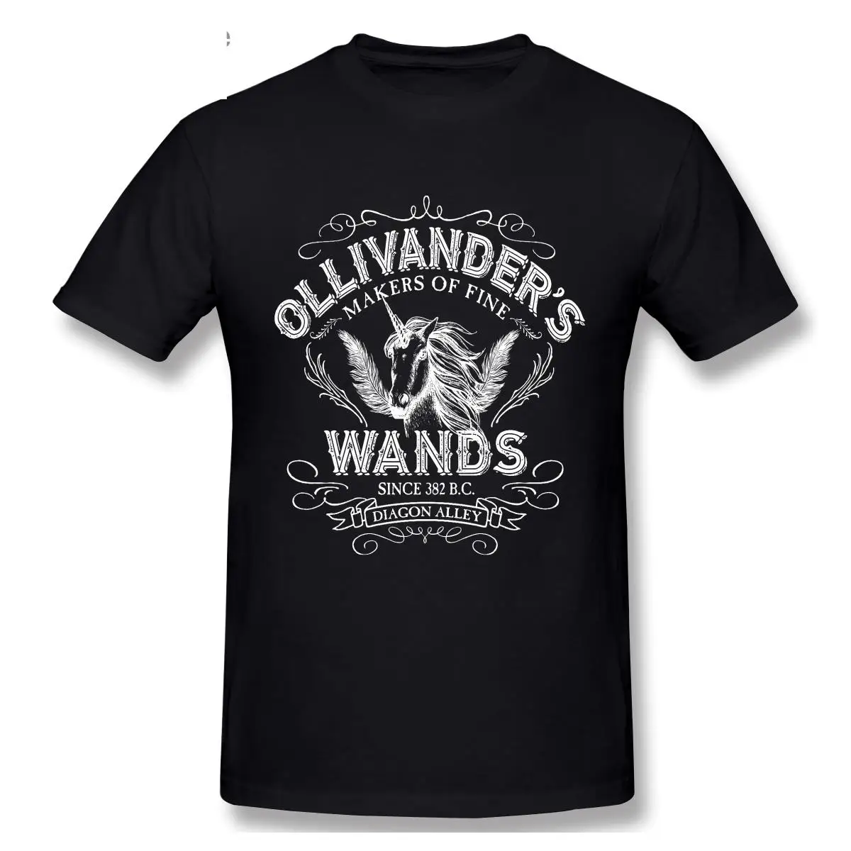 

Ollivander's Wands Shirt Casual Clothes Men T-Shirt Fashion Sweatshirt Cotton Clothing T-Shirts Tee Top