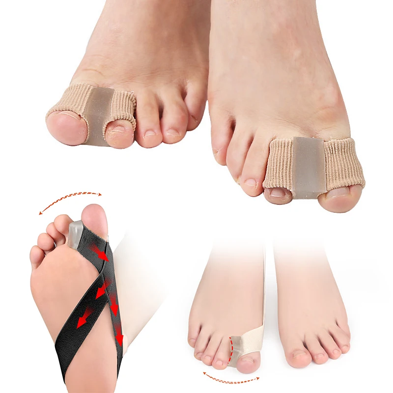 

Hallux Valgus Finger Toe Splint Straightener Foot Care Tools Silicone Gel Thumb Corrector Bunion Toe Separator Stretcher Belt