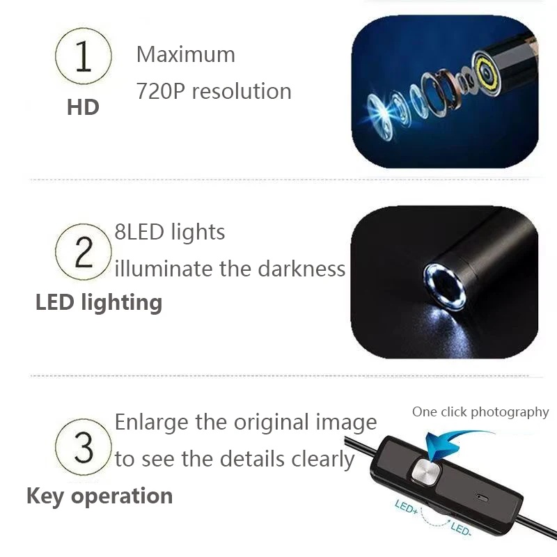 Рыболовная камера с HD-объективом стабильная и легкая запись активности рыбы в