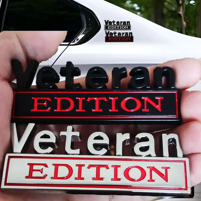 Автомобиль 3D металлический Veteran Edition логотип солдата автомобиль задний багажник