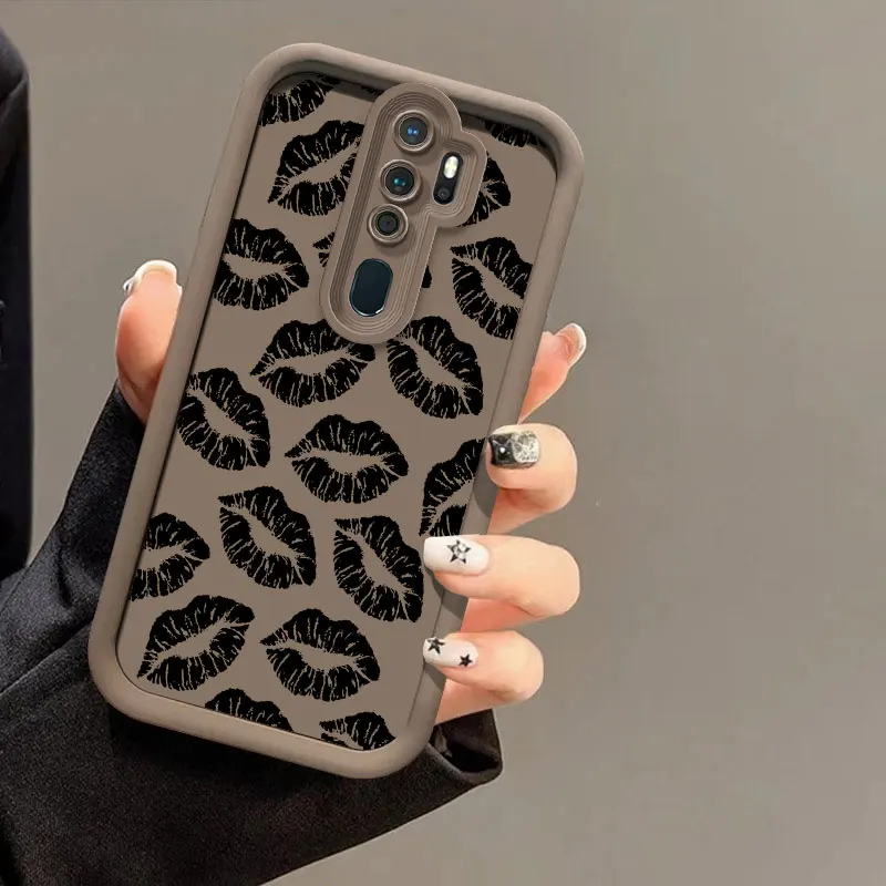 Сексуальные красные губы с принтом в виде поцелуев для OPPO Realme Narzo 60X 30A 20A 50A 50i Prime