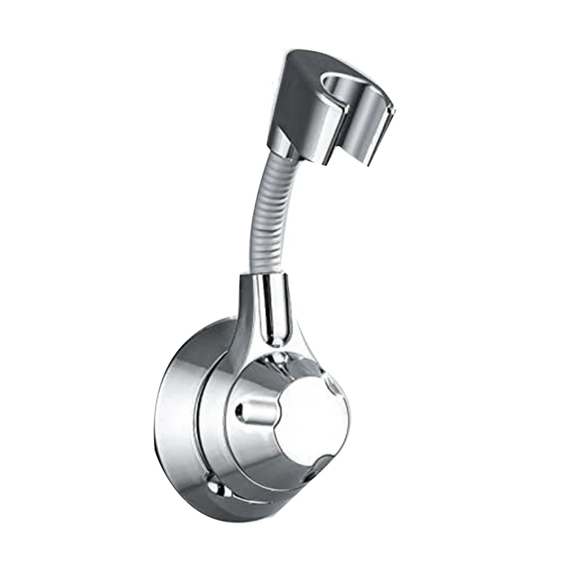 

1 Piece Shower Holder 360° Adjustable Shower Holder No Drilling Shower Holder Silver