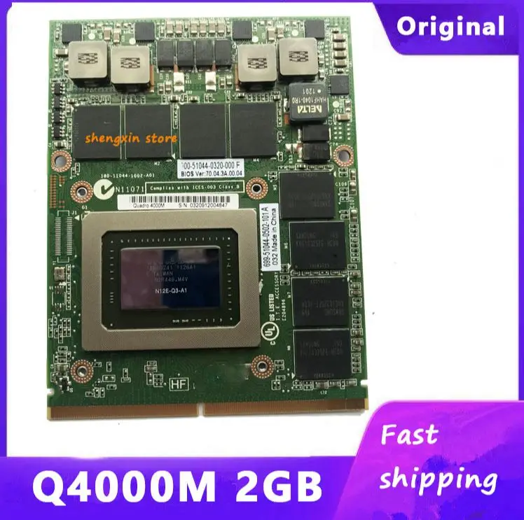 Фотографическая видеокарта Quadro 4000m Q4000M N12E-Q3-A1 VGA для ноутбука DELL M6600 HP 8760W 8740W 100% Test