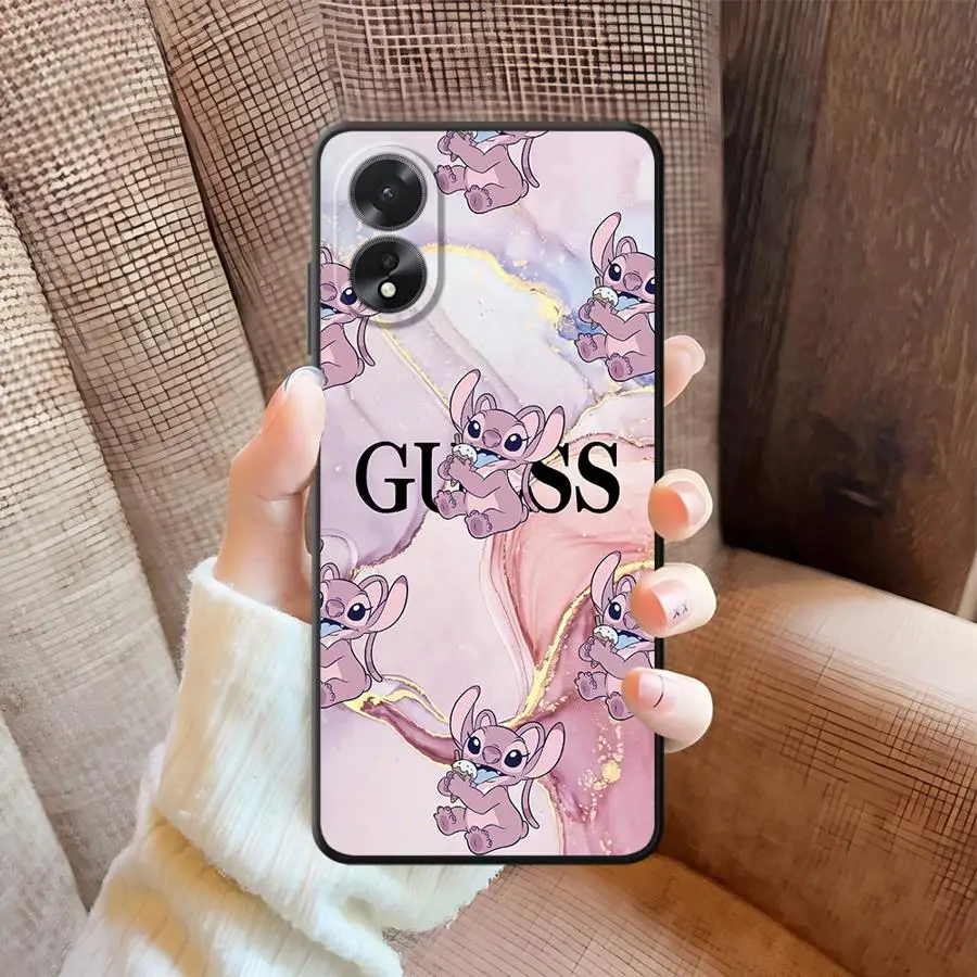 Чехол для Oppo Reno A78 A84 A98 Reno 4F 5 6 7 8 10 11 14 A96 A93 A74 F9 F11 F29 A83 A76 Мягкая задняя крышка телефона Disney Funny Stitch (art.: 3920d13a21474) - 3920d13a21474