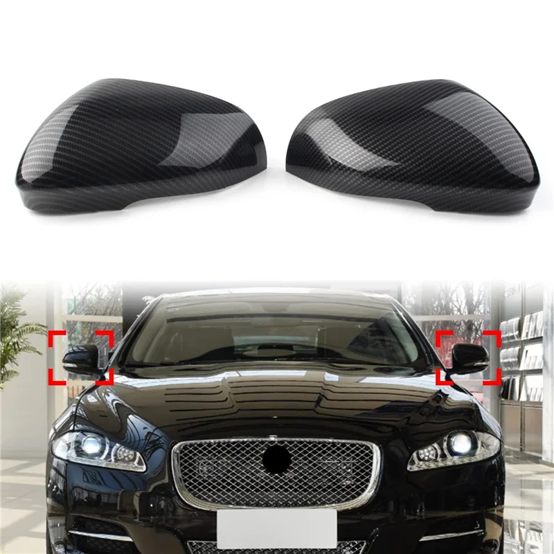 

Car Decoration Rear Side View Mirror Cover for-Jaguar XF XFR XFR-S XE XJ XJR XK XKR XKR-S 2010-2017 C2P24176 C2P24177