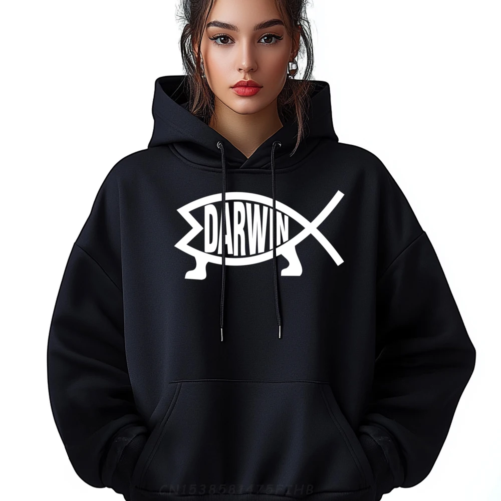 Атеист Чарльз Дарвин Теория эволюции Рыба Бесплатная доставка Одежда Футболка с