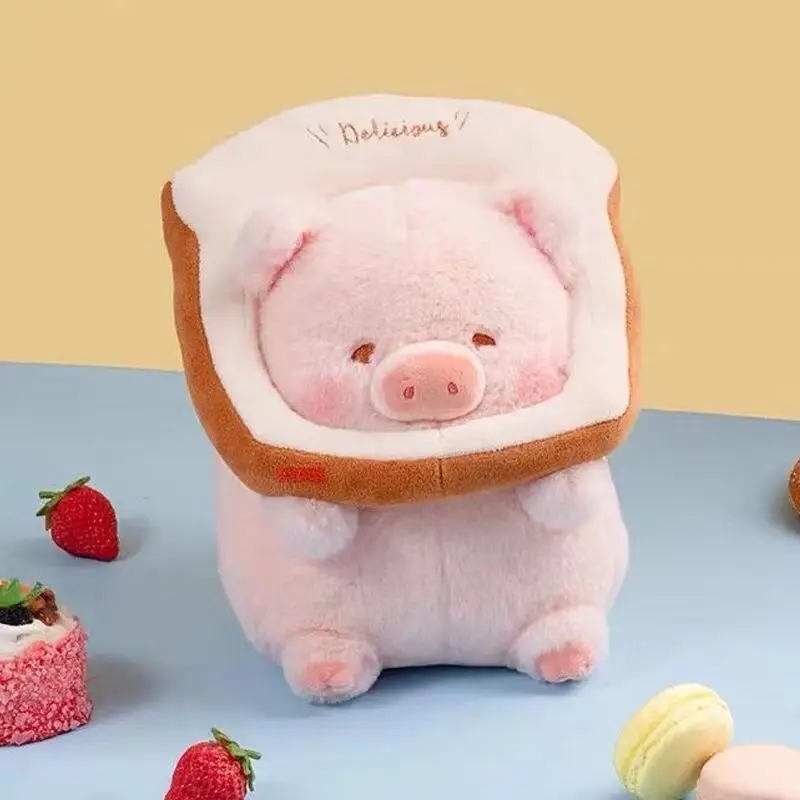 Kawaii Anime lulu pig bread plush toy doll creative Stuffed Animals Peluche girl heart birthday toys girlfriend couple cute gift
