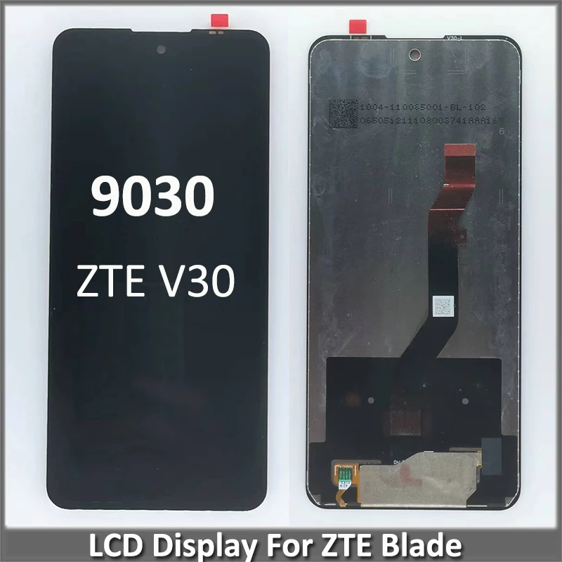 ЖК-дисплей для ZTE Blade V30, сенсорный экран, цифровой преобразователь в сборе для ZTE V30 9030, ЖК-датчик, аксессуары для телефона