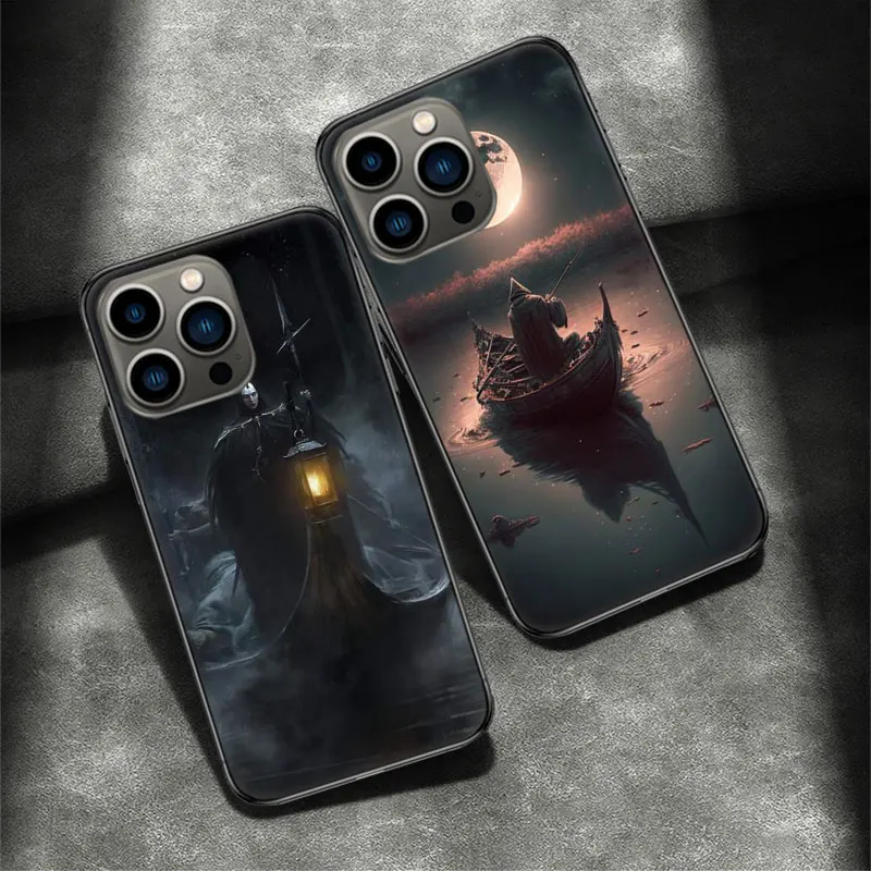 Чехол для телефона Hell Styx Ferryman Apple Iphone 16 15 Plus Soft 13 12 Mini Cover 11 14 Pro Max Capa 8 7 SE Shell Coque Silicone T