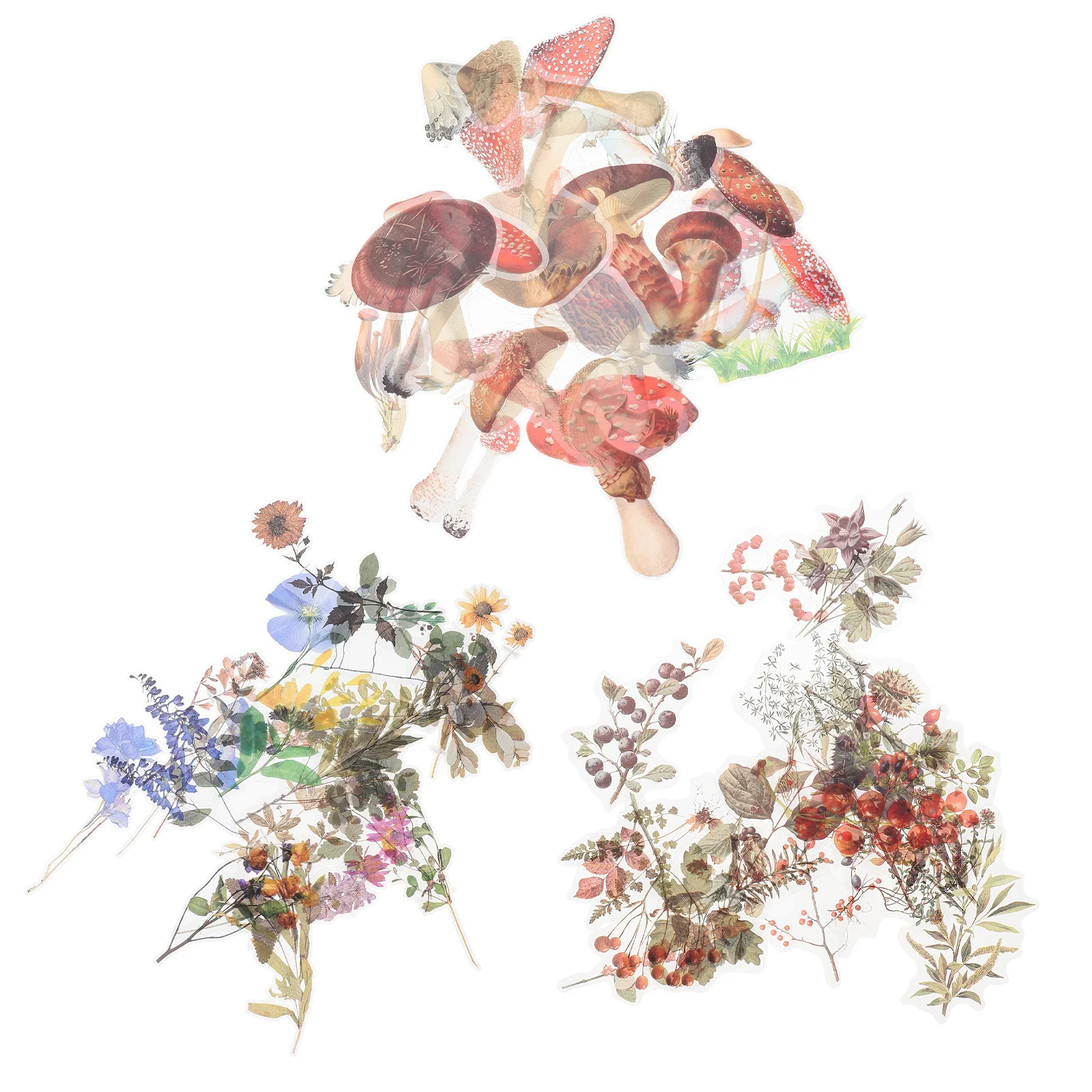 

Stickers Flower Sticker Scrapbook Paper Set Vintage Stationeryjournal Decorative Floral Decals Journaling Envelopesplanner Tape