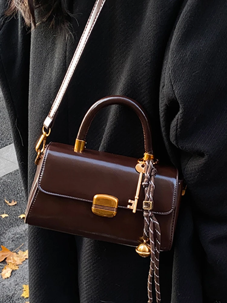 Высококачественные женские сумки из вощеной кожи Sense новинка 2024 осенне-зимняя