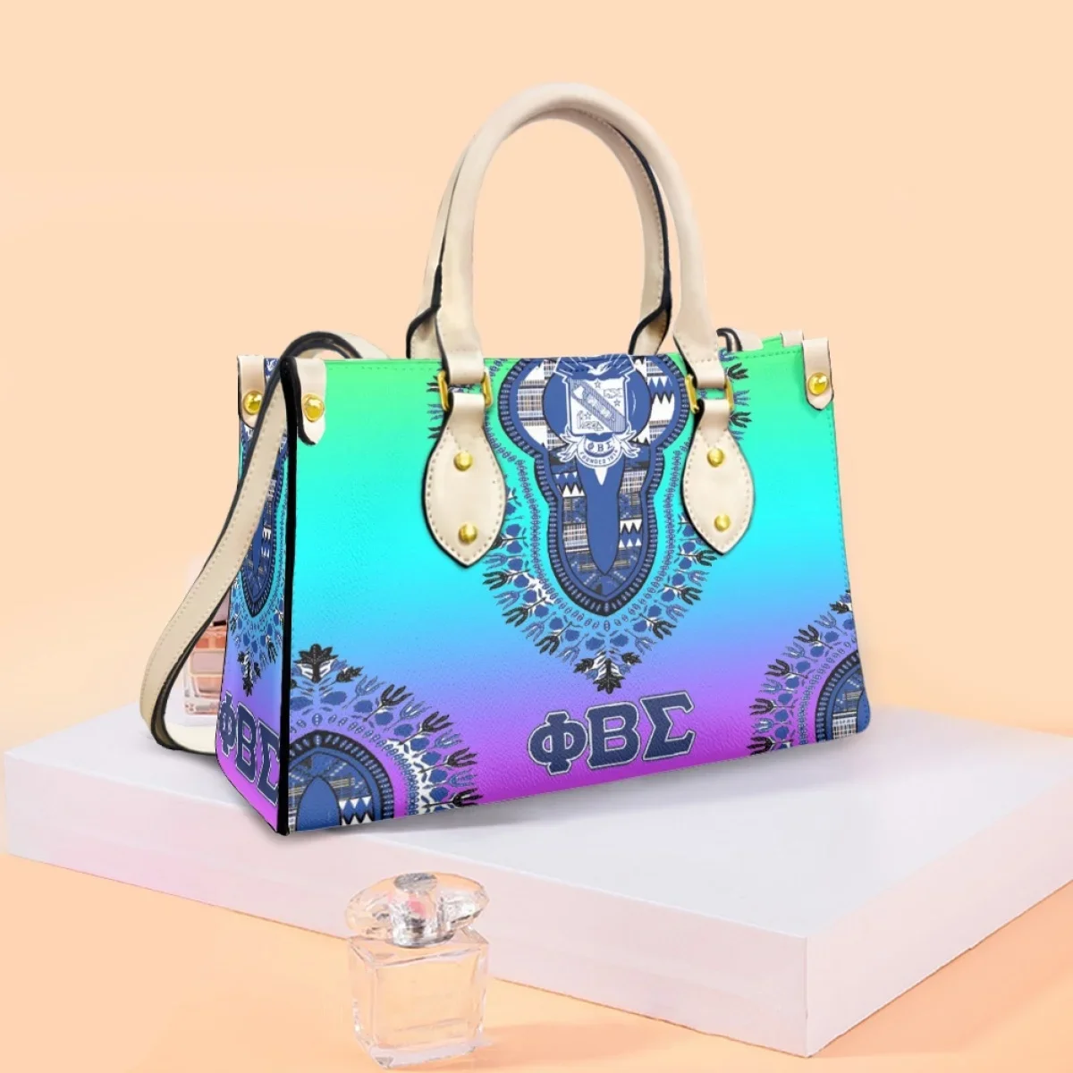 Элегантная модная женская сумка Phi Beta Sigma из искусственной кожи сумки через плечо