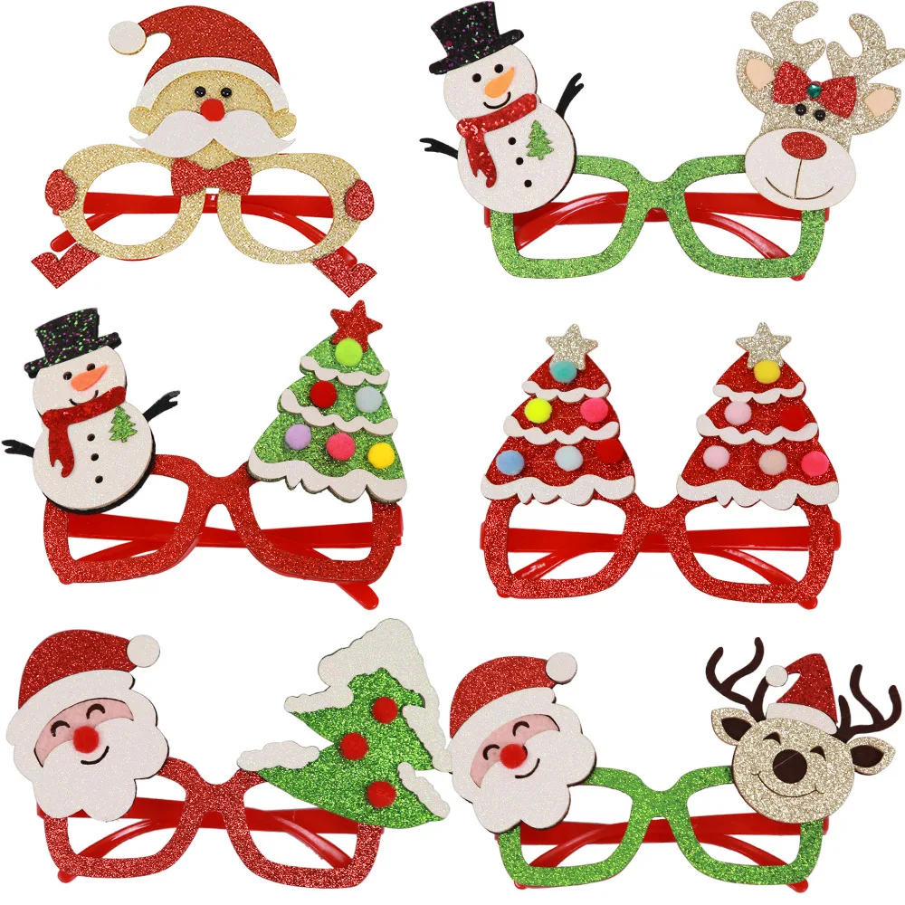 

Christmas new children's glasses Santa Claus snowman Christmas tree party decoration small gifts