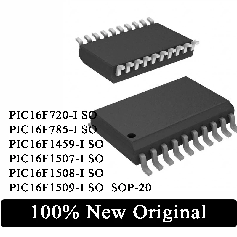 10 шт. PIC16F720-I PIC16F720 PIC16F785-I PIC16F785 PIC16F1459-I 16F1459 PIC16F1507-I PIC16F1508-I PIC16F1509-I SO SOP-20 микросхема