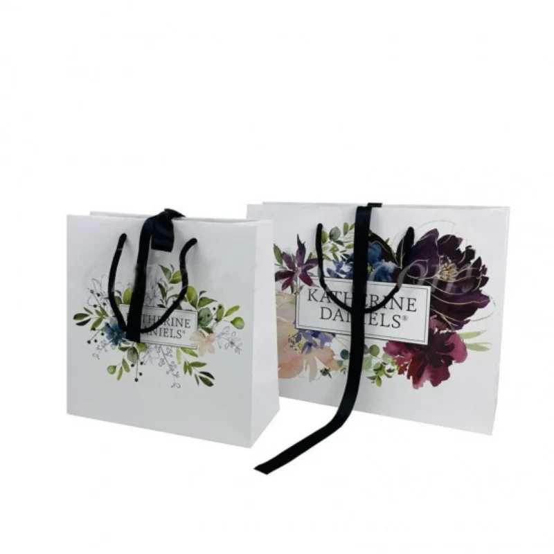 Индивидуальная Высококачественная бумажная веревочная ручка бумажный пакет с