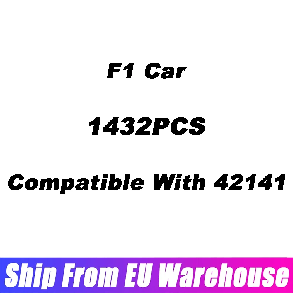 

Ship from EU 42141 Technical McLarens Formula 1 Race Car F1 Model Buiding Kit Block Bricks Toys for Kids Birthday Gift Boys Set