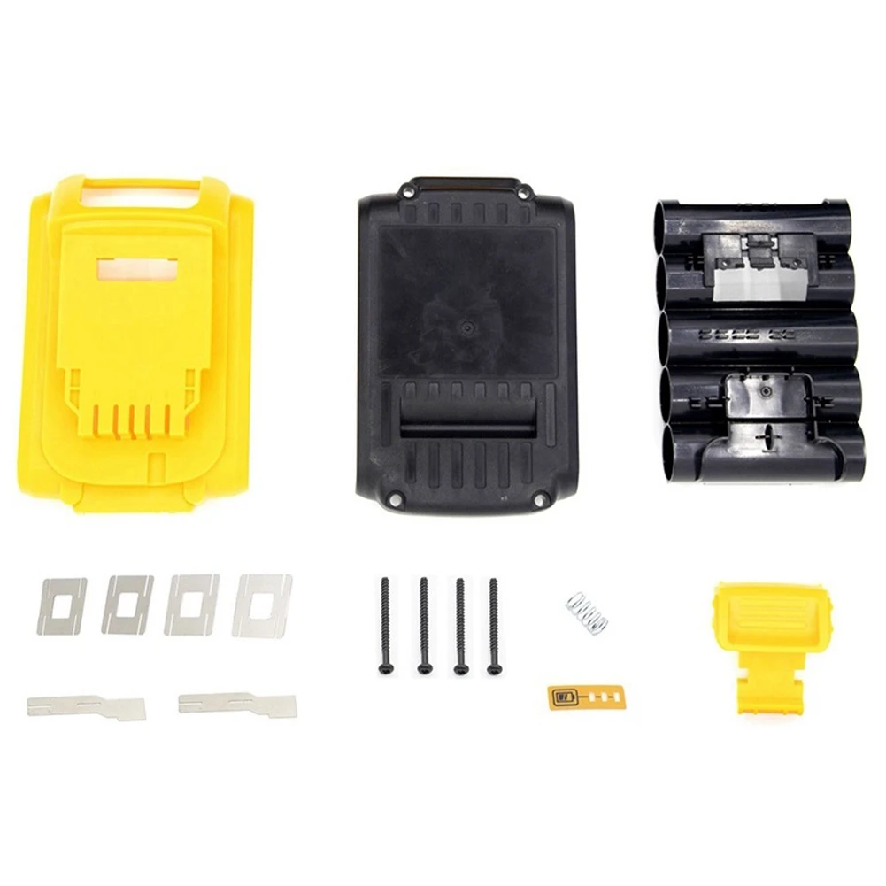 Комплект пластикового корпуса аккумулятора DCB200 для DeWalt DCB201 DCB203 DCB204 18 В 18650