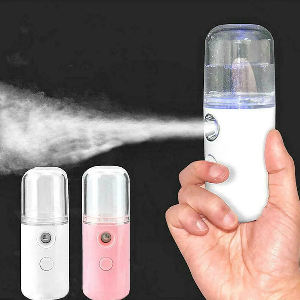 

USB Nano Water Sprayers Facial Humidifier Portable Handheld Nano Hydrating Spray Moisturizing Beauty Face Humidifier
