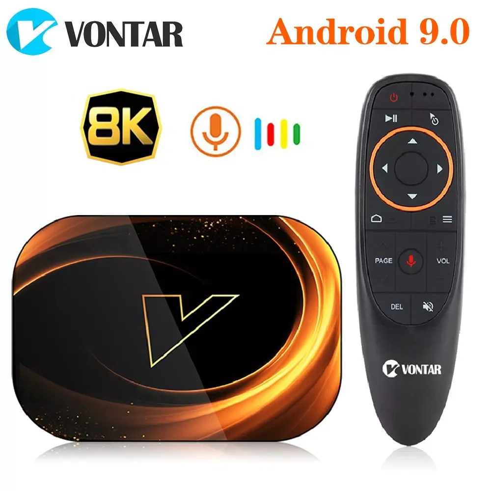 

ТВ-приставка VON-TA R X3, 4 + 128 ГБ, 8K, Android 9, Amlogic S905X3, Wi-Fi 9,0 P, BT, 4K, 4 + 64/32 ГБ